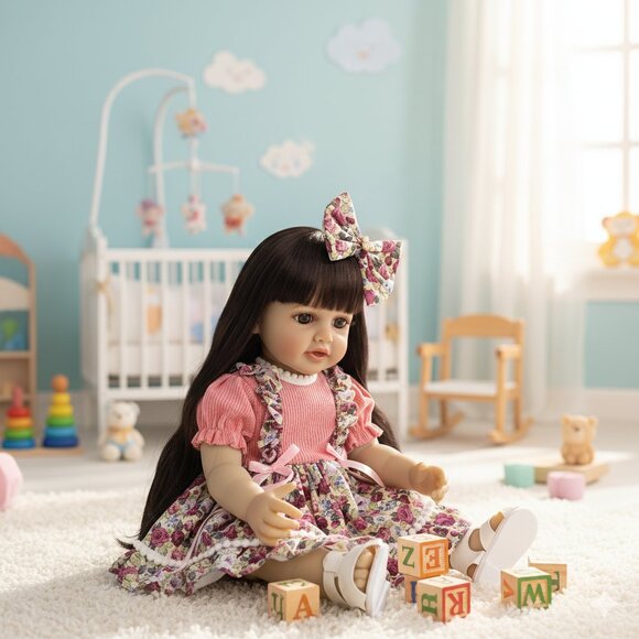 55 cm Babylistic Soft Silicone Vinyl Talking Reborn Doll very realistic - Picture 5 of 9